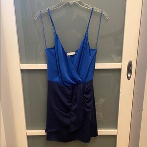 Ramy Brook Vibrant Blue Dress, Adjustable spaghetti straps, fully lined, NWT